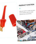 Pro Grade Twenty Piece Insulated Test Hooks And Grabbers Colorful Clamps For Digital Multimeter Testing Electrical Diagnostics Easy Clip On Probes Round Test Hooks Durable Safety Tips