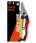 Bypass Pruning Shears 8 Inch For Garden Use, Razor Sharp Japanese Hand Pruners, Pro Grade Garden Scissors displayed on packaging