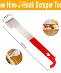 Go To Beekeeping Tool Set With Stainless Steel J Hook Frame Lifter Scraper And Frame Grip Holder Plus Wooden Handle Beekeeping Brush