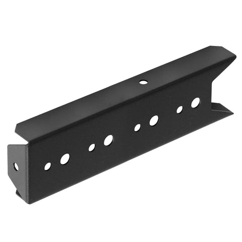 20 Pack Heavy Duty 2x6 Fence Brackets For Wood Rail And Deck Rail Posts, Post Mount Connectors, 18 Gauge Steel, Black Powder Coated, Fits 2x6 Lumber For Easy DIY
