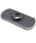 10 Pack Beefy 5/16-18 Spot Weld Nuts Double Tab Center Hole Low Carbon Steel Heavy Duty Fasteners For Car Shops And Backyard Builds Zero Hassle Fit Guaranteed, close-up view of a single nut.