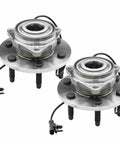 Front Wheel Bearing Hubs Assembly Set For 2007-2014 Chevy Cadillac GMC Trucks And SUVs, 6 Lug, 4WD Or AWD, With ABS, Pair