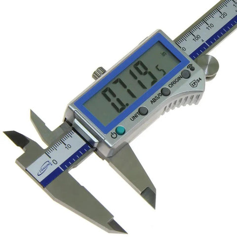 Digital Electronic Caliper With Absolute Origin And Smart Bluetooth Connectivity, IP54 Protection, displaying measurement in inches