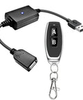 DC 5V USB Wireless Remote Control Switch With 433MHz RF Easy Plug And Play Wall Receiver 5A High Load Includes 1 Transmitter