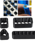 Hella Solid Welding Fixture Set With Precision Assembly Brackets For Diy And Pro Spot Welding Lithium Battery Pack Project Jigs And Multi Angle Clamps Tool Kit, black plastic jigs for accurate lithium cell positioning.