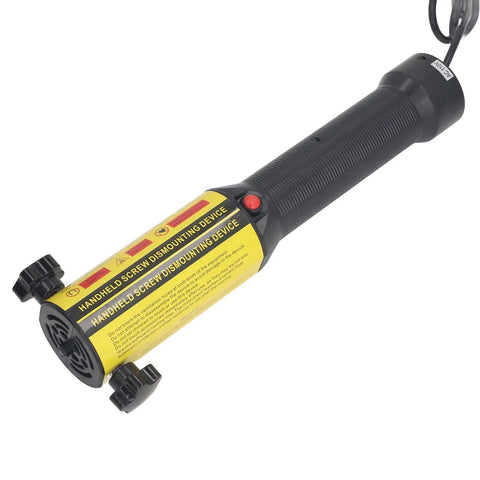 Heavy Duty 1200W Magnetic Induction Heater With Ten Solid Brass Coils To Knock Loose Gnarly Rusted Seized Fasteners Auto Shop Gear Pulley Bearing Tool US Plug handheld device with yellow warning labels.