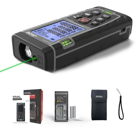 Beast Laser Measuring Tool With 165 Ft Range, High Accuracy One Sixteenth Inch Tolerance Plus Or Minus Two Millimeters, Multi Mode, Self Calibration, Backlight, 99 Memory, AAA Battery Operated For Indoor Outdoor Use, laser distance meter with case
