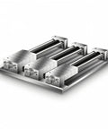 Predolo Copper Fixture Vise Hardened Multi-Station Heavy-Duty For Milling Machines Grinding 3 Rows 12 Stations with flat thickened base.