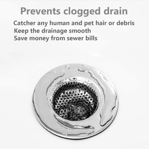 Super Heavy Duty 304 Stainless Steel Bathtub Drain Strainer That Actually Traps All The Hair Rust Resistant Shower And Sink Filter Basket Keeps Your Plumbing Trash Free And Flowing Smoothly Year Round