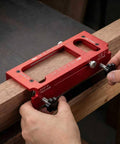 Pro Grade Durable Aluminum Door Hinge Jig Kit For Adjustable Mortise Template Fits 2.5 To 5 Inch Hinges With Precision Scale