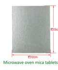 5 Pack Microwave Mica Sheets Thickened Heat Insulation Boards 12 X 15 Cm Protect Your Microwave Magnetron Visible dimensions
