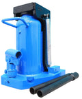 Heavy Duty Air Hydraulic Toe Jack 15 Ton Lift Plus 30 Ton Top Capacity Featuring Beefy Heat Treated Steel crafted for garage use.