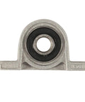 Single Row Miniature Deep Groove Ball Bearing 25mm Bore KP005 1 Piece with rubber covers, front view, metal housing