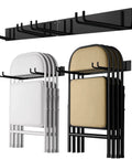 2 Pack Folding Chair Storage Rack For Garage Wall Mount And Chair Organization Garden Tool Rack Organizer Easy Install