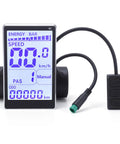 Universal LCD Bike Display Panel For 24V 36V 48V 60V E Bikes And Scooters, 5 Pin M5 Control Meter, Fits 22.2mm To 31.8mm Handlebars