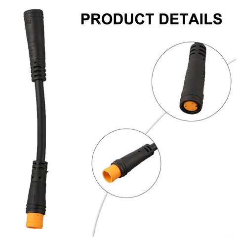 3Pin Extension Cable Adapter For Power Off Brake Handle And Induction Wire On E Bike 4 Point 2 Inch Black No Fuss Install Cable Accessory For Safer Wiring And Smooth Pedal Response