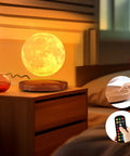 Levitating Moon Lamp Galaxy Light 6 Inch With 18 Color LED Modes, Floating 3D Moon Night Light on bedside table