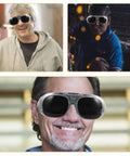Rugged Welding Goggles For Men With Heat Resistant Lenses Impact Proof Safety Glasses worn by men in various work settings.