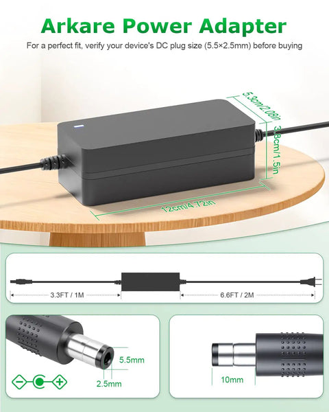 12V 6A Power Supply Adapter 72W With A Go-To 10ft Cord for LED Strip Lights, CCTV Security Cameras, 3D Printers, and Speakers