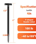 V Shaped Nylon Cable Tie Buckles Pack For Cars And Home Use Tough As Nails Heavy Duty Zip Ties Clips 100 Lbs Load