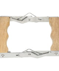 Beekeeping Frame Gripper and Frame Lifter Tool Stainless Steel Frame Holder With Wood Handle Durable Bee Hive Clamp for Easy Lifting