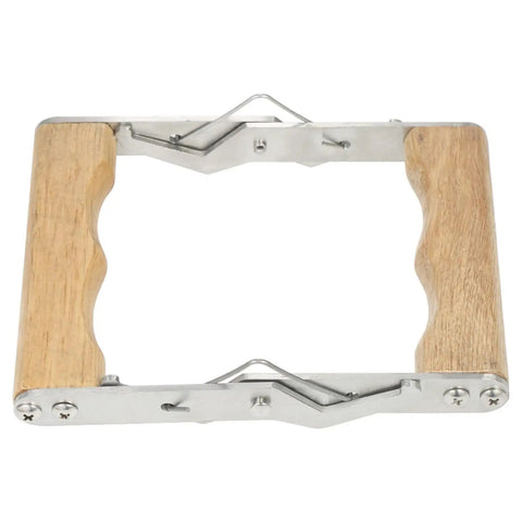 Beekeeping Frame Gripper and Frame Lifter Tool Stainless Steel Frame Holder With Wood Handle Durable Bee Hive Clamp for Easy Lifting