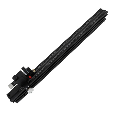 Heavy Duty Aluminum Alloy Table Miter Gauge With Precision Angle Fence Fits Table Saw Router Table delivering exact cuts from above view.