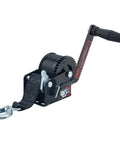 Heavy Duty 600 Lb Boat Trailer Winch With Black Polyester Strap Anti Slip Handle Hand Crank Two Way Ratchet Forward And Backward