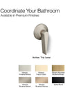 Archer Toilet Trip Lever Built To Last Metal Construction For Two Piece Toilets With Fluid Design Lines Easy To Clean And Corrosion Resistant Finish