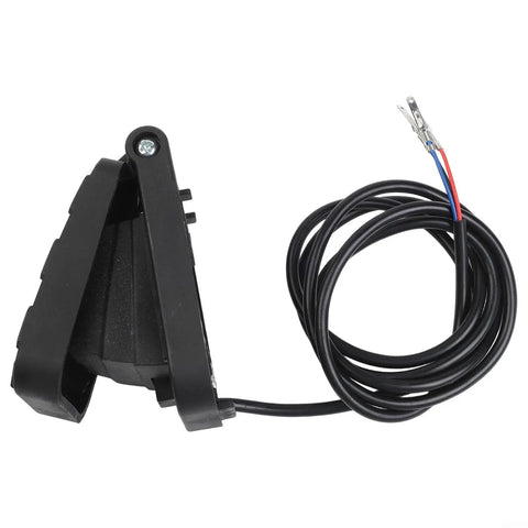 Smooth Ride Hall Effect Accelerator Pedal For Kids Electric Cars with black housing and attached wires for throttle use.