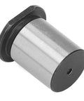 KANASI taper reducing drill sleeve adapter, alloy steel, silver cylinder with black flange for CNC lathes.