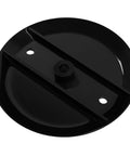 Stump Jumper Pan For 4, 5, And 6 Foot Mowers With 40 HP Powder Coated Blade Pan A True Workhorse Heavy Duty Shield That Tackles Stumps And Debris Easy Install For Farm And Lawn Equipment. black powder-coated mower stump jumper pan with center hub and mounting holes