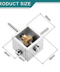 90 Degree Right Angle Worm Gearbox 1 To 20 Reduction Gearbox with 1 Module 20 Teeth, aluminum frame, and 8mm shaft, 50x50mm size
