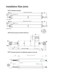 Diagram of Displacement Sensor KPC1H 325mm To 700mm Articulated Linear Potentiometer Position Sensor Electrical Ruler With Hersman Plug