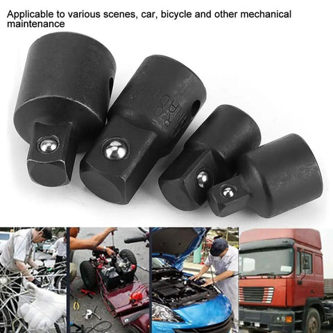 Cool Anu Limen 4 Piece Chrome Vanadium Socket Adapter Set, 1/4 3/8 1/2 in drive reducers for car and bike repair