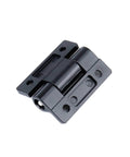 Adjustable Torque Position Control Hinges 4 Pack Black Zinc Alloy Damping Hinges With Countersunk Holes For Furniture Equipment And Instruments 0.3 To 1.2 NM Stop At Any Angle 45 By 35 Mm Screws Included