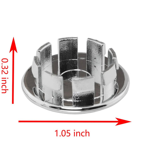 Premium 3 Piece Faucet Handle Replacement Kit For Bathroom Sink And Shower Featuring Hot Cold Diverter Controls Slick Acrylic Knobs Effortless Swap Update Your Taps Fast With No Sweat Modern Style, chrome diverter cap, 1.05 inch.
