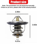 Engine Coolant Thermostat Replacement For Car Cooling System, OEM 19301-PAA-306, dimensions 2.36x2.42x0.27 inches
