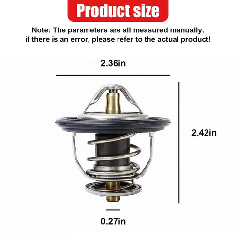 Engine Coolant Thermostat Replacement For Car Cooling System, OEM 19301-PAA-306, dimensions 2.36x2.42x0.27 inches