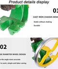 Heavy Duty Cast Iron Arbor Press With Oversized Manual Handwheel For Stamping Bending And Riveting Tasks. Cast iron chassis and large wheel design.