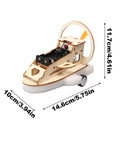 Wooden Vehicle Model Kit For Hands On Mechanical Engineering Fans with precise measurements displayed, showing detailed parts.