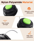 Spool Replacement Bump Trimmer Head 0.080 Inch Dual Line Pre-Wound For Greenworks 80V And 60V String Trimmers with nylon material