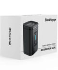BlackVoyage Vortex cordless vacuum seal pump for storage bags, handheld portable device.
