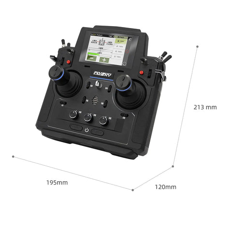 Top Tier 18 Channel RC Transmitter With 3.5 Inch TFT Touchscreen And Crisp 5D Hall Sensor Gimbals for heavy machinery control.