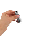 Built Tough Sofa Headrest Adjustment Hinge Screws 4 Pack Folding Lift Mechanism Hardware for Recliner Couch Bed Chair Repair, hand holding zinc alloy screw.