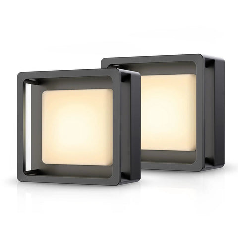 Two Pack LED Night Lights That Plug Into Wall With Dusk To Dawn Sensor, Dimmable Brightness From 0 To 60 Lm
