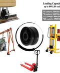 Heavy Duty 4 Inch Cast Iron V Groove Caster Wheel With 2 Inch Tread Width, Straight Roller Bearing in industrial settings