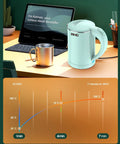 0.5L Portable Electric Kettle for On The Go Quick Boil, Stainless Steel Travel Kettle With Boil Dry Protection, Light Green