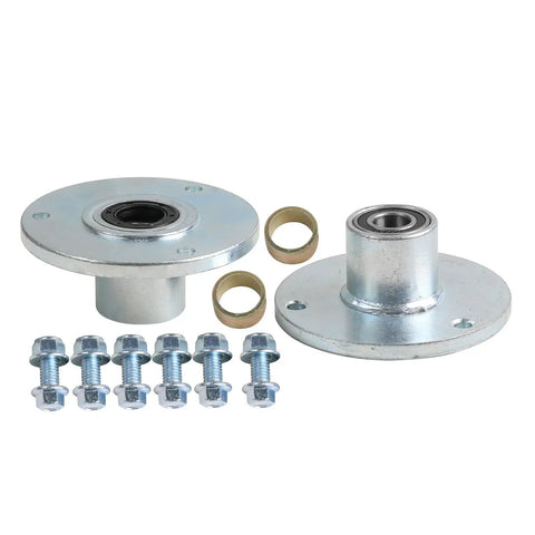 6 Inch Front Wheel Hub and Steering Spindle Kit for Racing Go Karts Drift Trikes ATVs and Quad Buggies with bolts and bushings