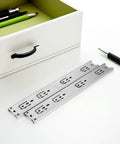 Two Pack Heavy Duty Stainless Steel Drawer Slides With Ball Bearing Full Extension Side Mount Rails For Kitchen And Bathroom Cabinets